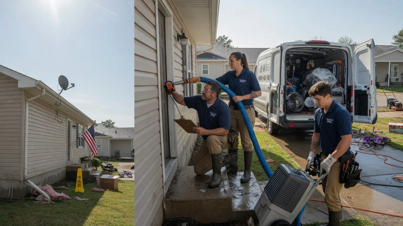 Ceiling Water Damage Restoration in Gallaway, TN near me
